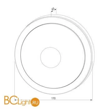 Настенный светильник Elektrostandard Circle LTB51 черный a048706 - Фото 1