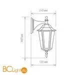 Уличный настенный светильник Elektrostandard Claro GL 1004D черный a035740 - Фото 1