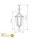 Уличный подвесной светильник Elektrostandard Claro GL 1004H черное золото a035742 - Фото 1