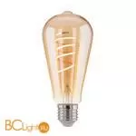 Филаментная светодиодная лампа ST64 8W 3300K E27 (тонированная) Elektrostandard BLE2717 a048391 - Фото 0