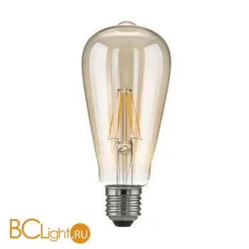  Филаментная светодиодная лампа ST64 6W 3300K E27 (тонированная) Elektrostandard BLE2707 a048279 - Фото 0