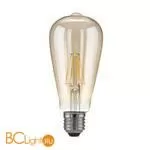  Филаментная светодиодная лампа ST64 6W 3300K E27 (тонированная) Elektrostandard BLE2707 a048279 - Фото 0