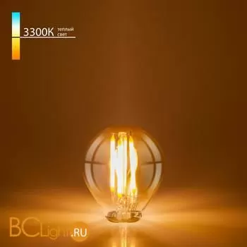 Филаментная светодиодная лампа Classic LED F 8W 3300K E14 (G45 прозрачный) BLE1445 a060523