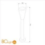 Ландшафтный светильник IP54 чёрный Elektrostandard Cone 1417 TECHNO a049712 - Фото 3