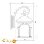 Уличный настенный светильник Elektrostandard Corvus GL 1021D a043651 - Фото 2