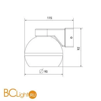 Бра Elektrostandard Cosmo MRL 1026 черный a061045 - Фото 2