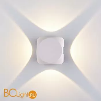 Уличный настенный светильник Elektrostandard Cubo 1504 TECHNO LED CUBE белый