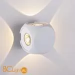 Уличный настенный светильник Elektrostandard Cubo 1504 TECHNO LED CUBE белый - Фото 1