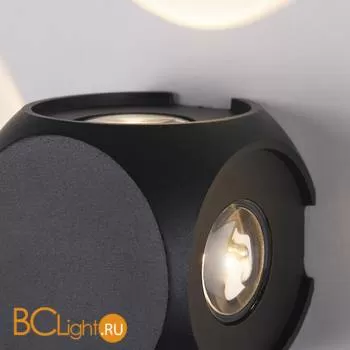 Уличный настенный светильник Elektrostandard Cubo 1504 TECHNO LED CUBE черный - Фото 0