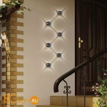 Уличный настенный светильник Elektrostandard Cubo 1504 TECHNO LED CUBE черный - Фото 1