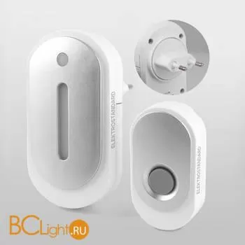 Звонок беспроводной 36M IP20 DBQ28M WL Белый / Серебро a056382 - Фото 0