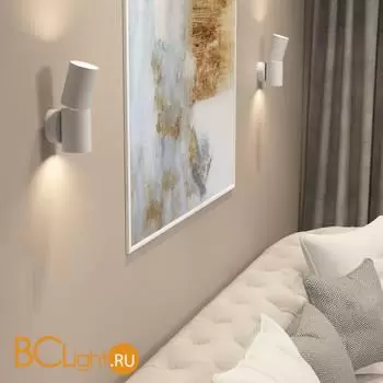 Настенный светильник Elektrostandard Deep new 40126/LED белый a062927 - Фото 2