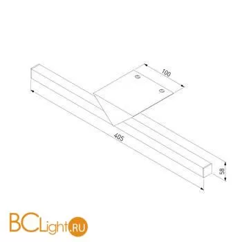 Настенный светильник Elektrostandard Delta 40115/LED черный a058168 - Фото 3