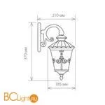 Уличный настенный светильник Elektrostandard Diadema GLYF-8046D a028001 - Фото 0