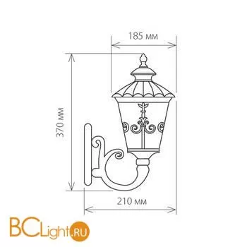 Уличный настенный светильник Elektrostandard Diadema GLYF-8046U a028003 - Фото 0