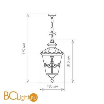 Уличный подвесной светильник Elektrostandard Diadema GLYF-8046H a028004 - Фото 0