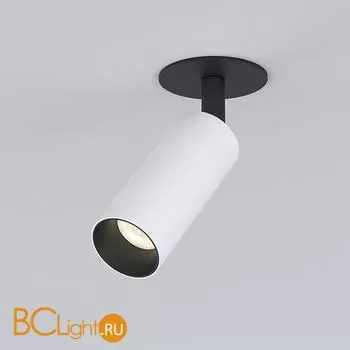 Встраиваемый светильник Elektrostandard Diffe 25039/LED 8W 4200K белый/черный a058220
