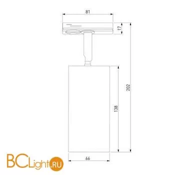 Трековый светильник Elektrostandard Diffe 85166/01 a058241 - Фото 3