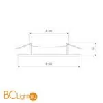 Встраиваемый светильник Elektrostandard DLKR160/200-DLKS160/200 DLKR200 18W 4200K белый a031836 - Фото 1