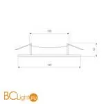 Встраиваемый светильник Elektrostandard DLKR160/200-DLKS160/200 DLKS160 12W 4200K белый a031835 - Фото 1