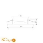 Встраиваемый светильник Elektrostandard DLR004 12W 4200K WH белый a035362 - Фото 1