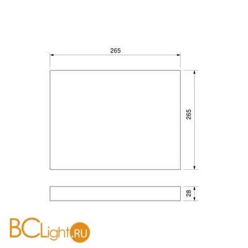 Потолочный светильник Elektrostandard DLR020-DLS020 DLS034 24W 4200K a043018 - Фото 0