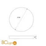 Потолочный светильник Elektrostandard DLR020-DLS020 DLR034 24W 4200K a043016 - Фото 1