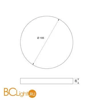 Потолочный светильник Elektrostandard DLR020-DLS020 DLR034 18W 4200K a043015 - Фото 1