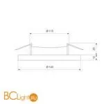 Встраиваемый светильник Elektrostandard DLR024 7+3W 4200K a038373 - Фото 1