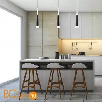 Подвесной светильник Elektrostandard DLR038 7+1W 4200K черный матовый a044560 - Фото 2