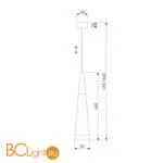 Подвесной светильник Elektrostandard DLR038 7+1W 4200K черный матовый a044560 - Фото 3