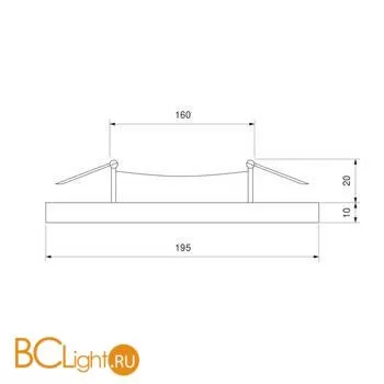 Встраиваемый светильник Elektrostandard DLS024 12+6W 4200K a038376 - Фото 1