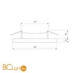 Встраиваемый светильник Elektrostandard DLS024 7+3W 4200K a038375 - Фото 1