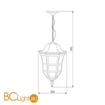 Уличный подвесной светильник Elektrostandard Dorado GL 1013H a043643 - Фото 3