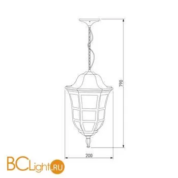 Уличный подвесной светильник Elektrostandard Dorado GL 1013H a043642 - Фото 2