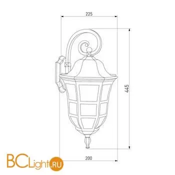 Уличный настенный светильник Elektrostandard Dorado GL 1013D a043639 - Фото 1