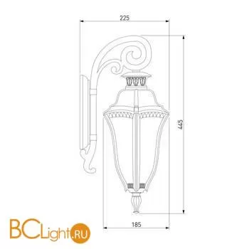 Уличный настенный светильник Elektrostandard Draco GL 1010D a043119 - Фото 3