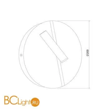 Бра Elektrostandard Drom 40105/LED чёрный/чёрный жемчуг a055362 - Фото 1