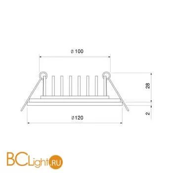 Встраиваемый светильник Elektrostandard DSS005 a050145 - Фото 1