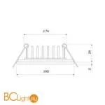 Встраиваемый светильник Elektrostandard DSS004 a050144 - Фото 3