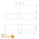 Уличный настенный светильник Elektrostandard Duplex a031604 - Фото 2