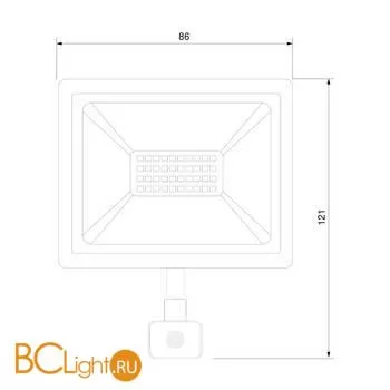 Прожектор (с датчиком) Elektrostandard Elementary 021 FL LED 10W 6500K IP44 a051930 - Фото 0