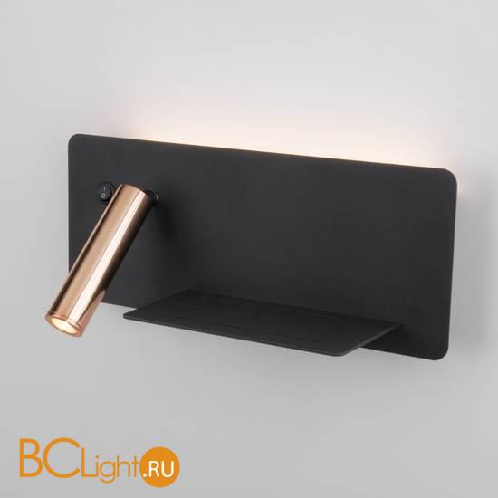 Настенный светодиодный светильник с USB Fant R LED (правый) Elektrostandard Fant MRL LED 1113 чёрный/золото a053082
