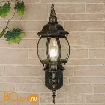 Уличный настенный светильник Elektrostandard Farola GL 1011U черное золото a034304 - Фото 0