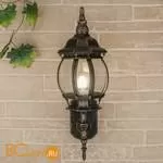 Уличный настенный светильник Elektrostandard Farola GL 1011U черное золото a034304 - Фото 0