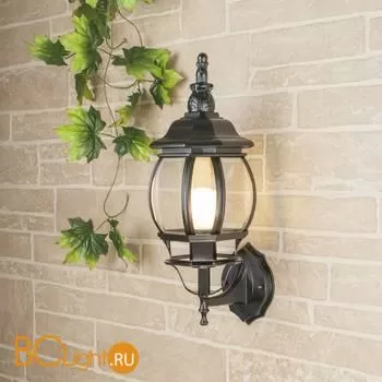 Уличный настенный светильник Elektrostandard Farola GL 1001U черное золото a033703