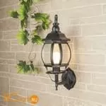 Уличный настенный светильник Elektrostandard Farola GL 1001U черное золото a033703