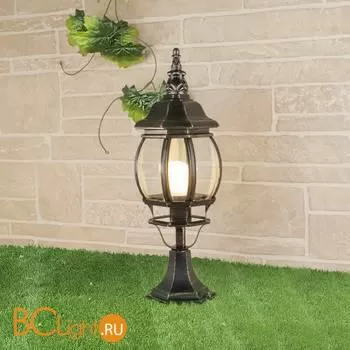 Садово-парковый фонарь Elektrostandard Farola GL 1001S черное золото a034310
