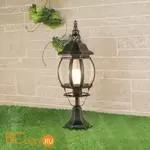 Садово-парковый фонарь Elektrostandard Farola GL 1001S черное золото a034310