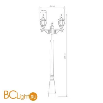 Садово-парковый фонарь Elektrostandard Farola NLG99HL004 черный a025751 - Фото 2